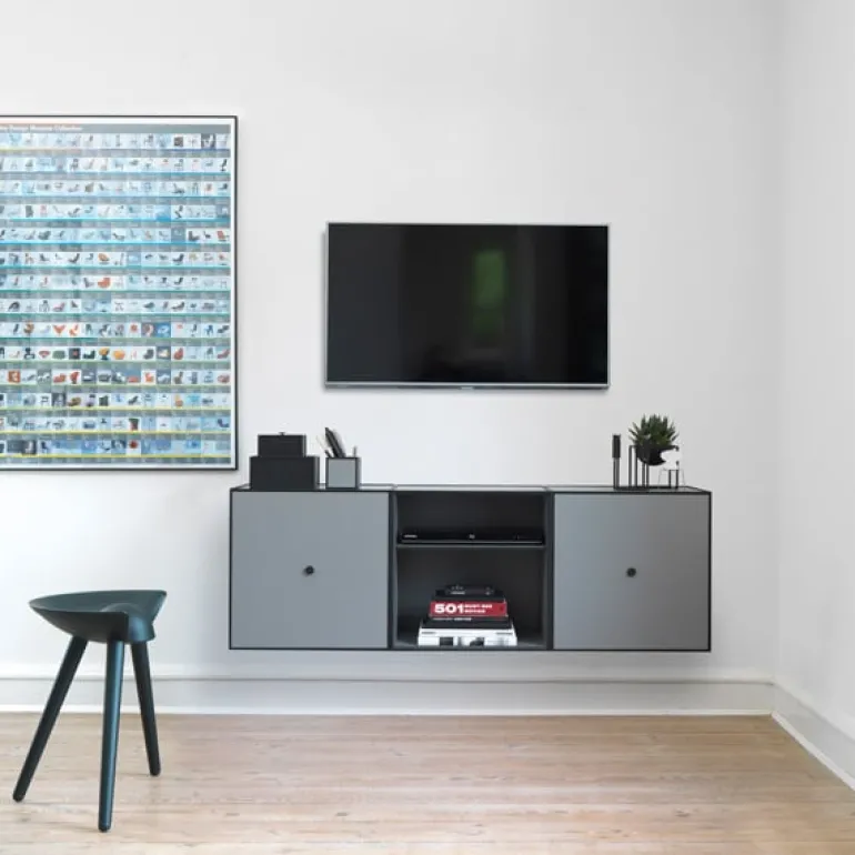 Audo Copenhagen Frame 49 extra shelf, black stained ash