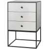 Audo Copenhagen Frame 49 sideboard with 3 drawers, light grey