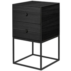 Audo Copenhagen Frame 35 sideboard with 2 drawers, black stained ash