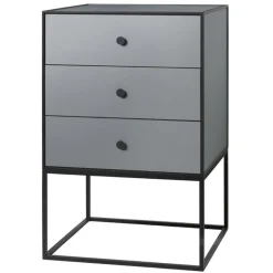 Audo Copenhagen Frame 49 sideboard with 3 drawers, dark grey