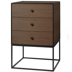 Audo Copenhagen Frame 49 sideboard with 3 drawers, smoked oak