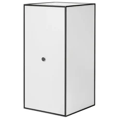 Audo Copenhagen Frame 70 with door, 2 shelves, white