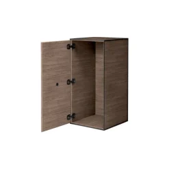 Audo Copenhagen Frame 70 with door, 2 shelves, smoked oak