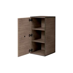 Audo Copenhagen Frame 70 with door, 2 shelves, smoked oak
