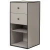 Audo Copenhagen Frame 70 with shelf, 2 drawers, sand