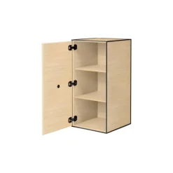 Audo Copenhagen Frame 70 with door, 2 shelves, oak