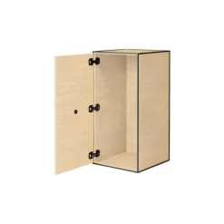 Audo Copenhagen Frame 70 with door, 2 shelves, oak