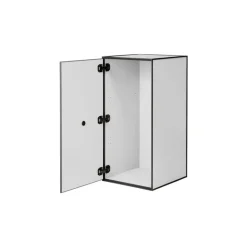 Audo Copenhagen Frame 70 with door, 2 shelves, light grey