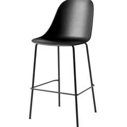Audo Copenhagen Harbour bar side chair 75 cm, black - black steel