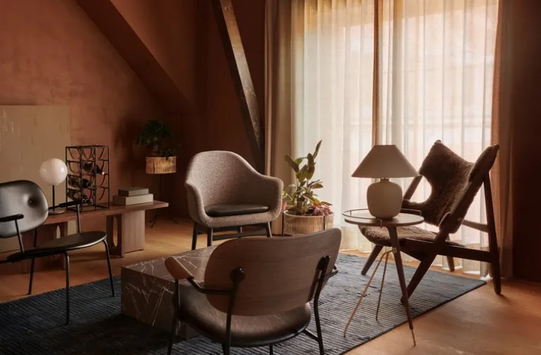 Audo Copenhagen Houkime rug, 170 x 240 cm, midnight blue