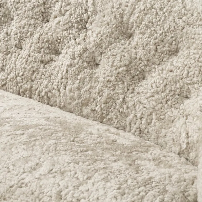 Audo Copenhagen Ingeborg sofa 2,5 seater, Moonlight sheepskin - smoked oak