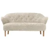 Audo Copenhagen Ingeborg sofa 2,5 seater, Moonlight sheepskin - natural oak