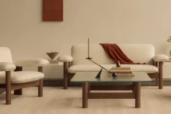 Audo Copenhagen Interconnect candle holder, small, black steel