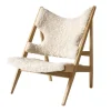 Audo Copenhagen Knitting Chair, oak - Nature sheepskin