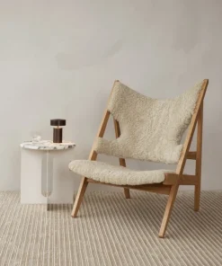 Audo Copenhagen Knitting Chair, oak - Nature sheepskin