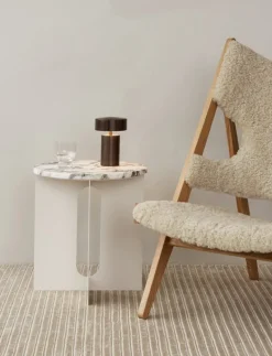 Audo Copenhagen Knitting Chair, oak - Nature sheepskin