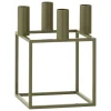 Audo Copenhagen Kubus 4 candleholder, olive