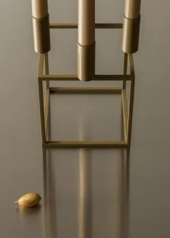 Audo Copenhagen Kubus 4 candleholder, olive