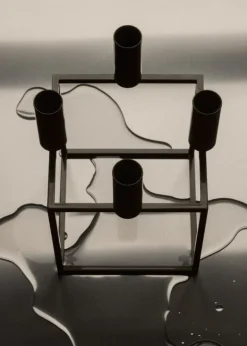 Audo Copenhagen Kubus 4 candleholder, olive