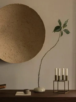 Audo Copenhagen Kubus 4 candleholder, olive