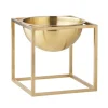 Audo Copenhagen Kubus bowl, small, gold-plated