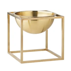 Audo Copenhagen Kubus bowl, small, gold-plated