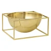 Audo Copenhagen Kubus Centrepiece bowl, small, gold-plated