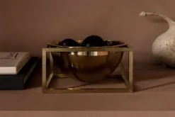 Audo Copenhagen Kubus Centrepiece bowl, small, gold-plated