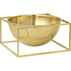 Audo Copenhagen Kubus Centrepiece bowl, large, gold-plated
