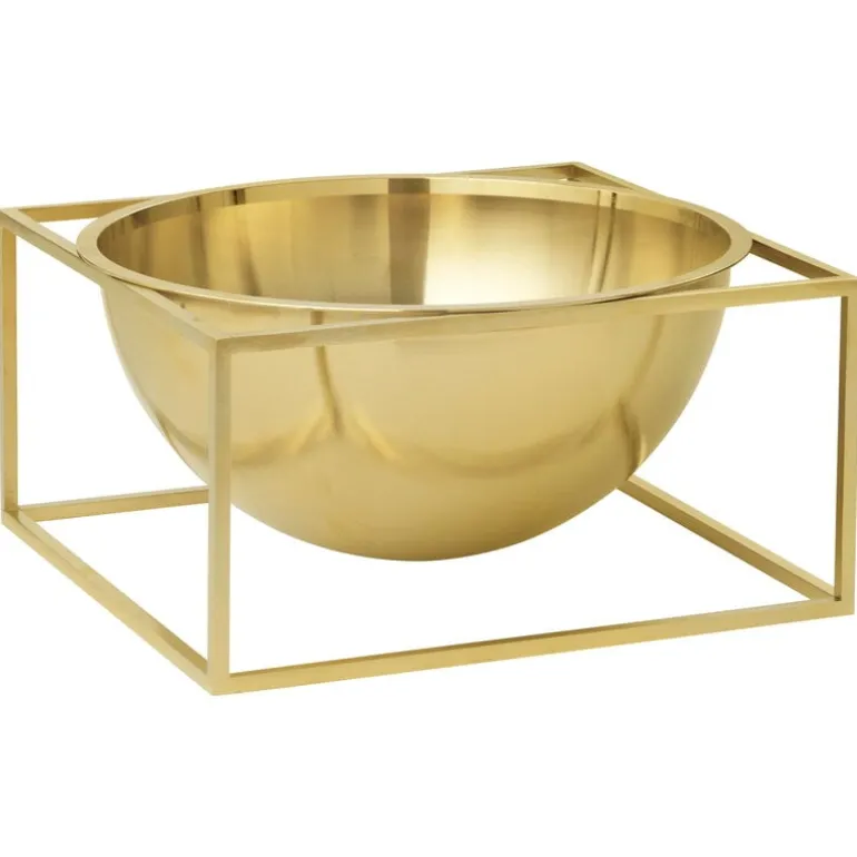 Audo Copenhagen Kubus Centrepiece bowl, large, gold-plated