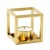 Audo Copenhagen Kubus T candleholder, gold-plated