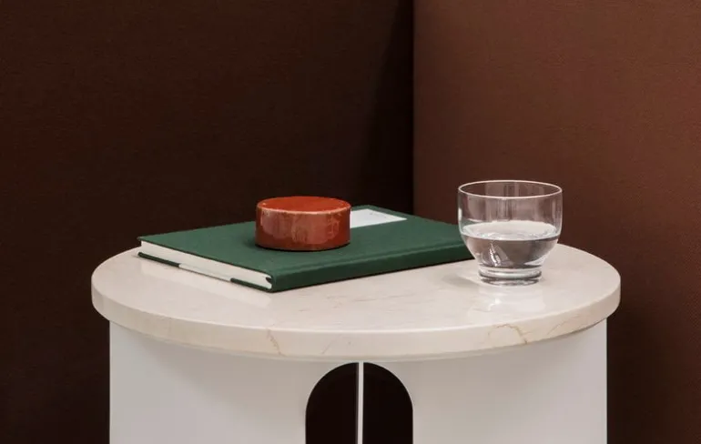 Audo Copenhagen Marble top for Androgyne table, white