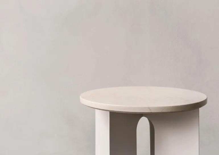 Audo Copenhagen Marble top for Androgyne table, white