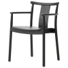 Audo Copenhagen Merkur dining chair with armrest, black oak