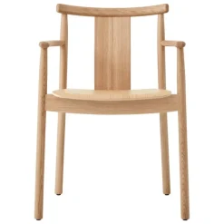 Audo Copenhagen Merkur dining chair with armrest, oak