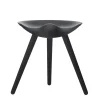 Audo Copenhagen ML42 stool, 48 cm, black stained beech