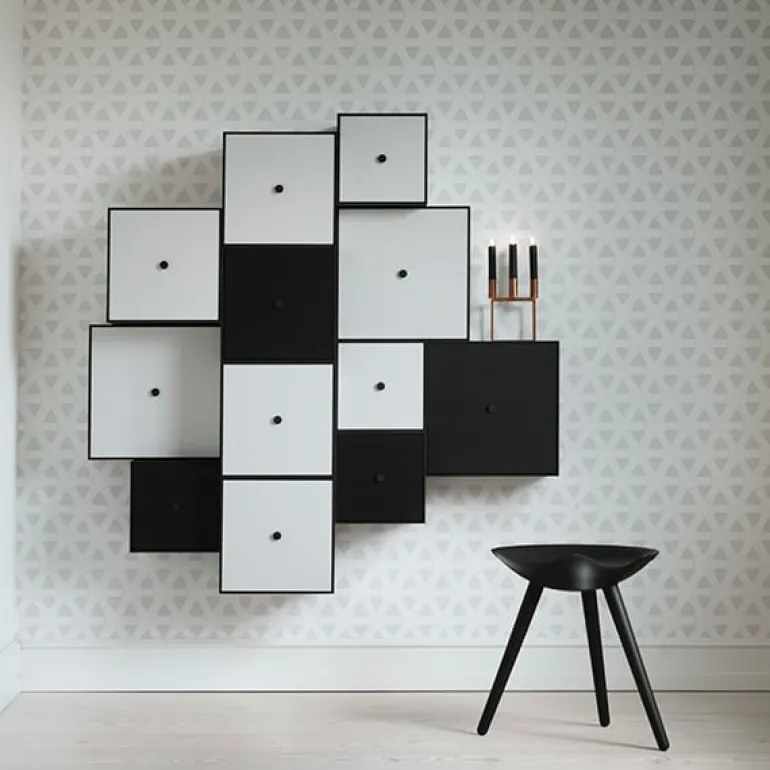 Audo Copenhagen ML42 stool, 48 cm, black stained beech