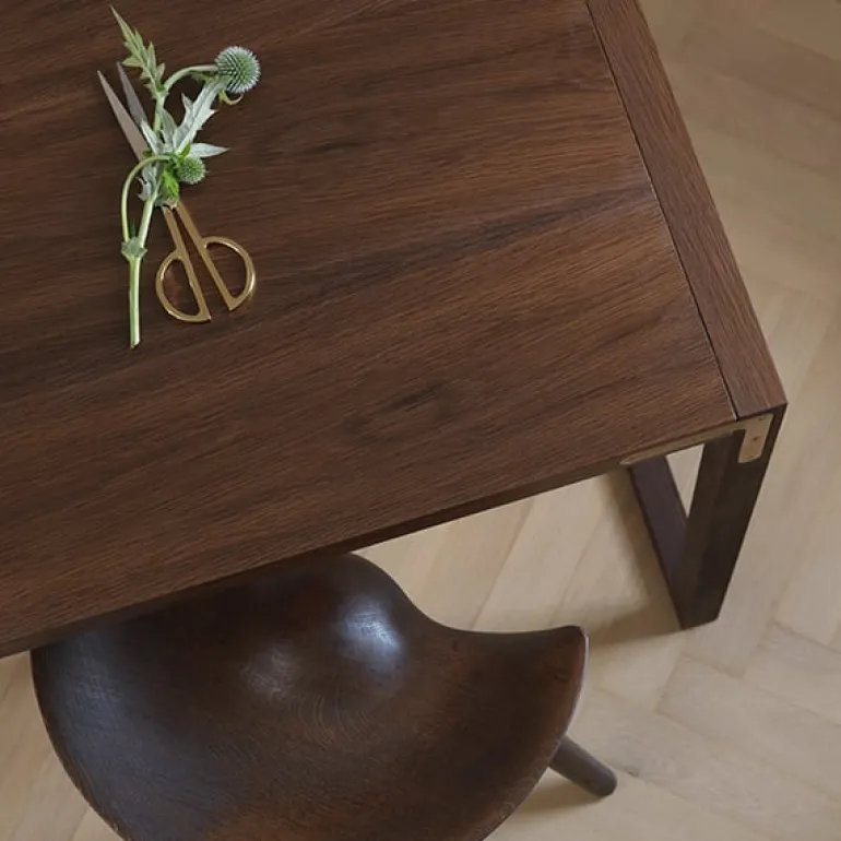 Audo Copenhagen ML42 stool, 48 cm, brown oiled oak