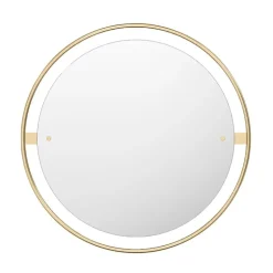 Audo Copenhagen Nimbus mirror 60 cm, polished brass