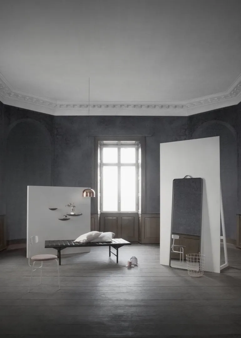 Audo Copenhagen Norm floor mirror, black