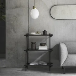 Audo Copenhagen Norm wall mirror, oval, black