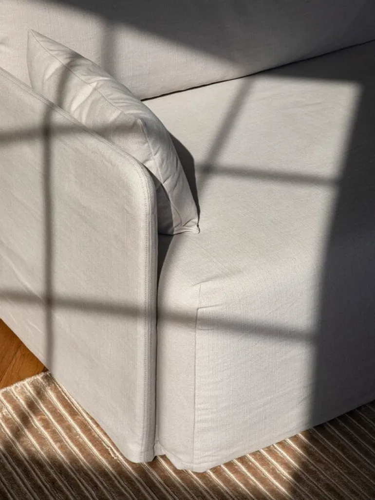 Audo Copenhagen Offset 3-seater sofa with loose cover, oat