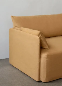 Audo Copenhagen Offset 2-seater sofa with loose cover, wheat