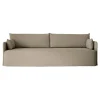 Audo Copenhagen Offset 3-seater sofa with loose cover, poppy seed