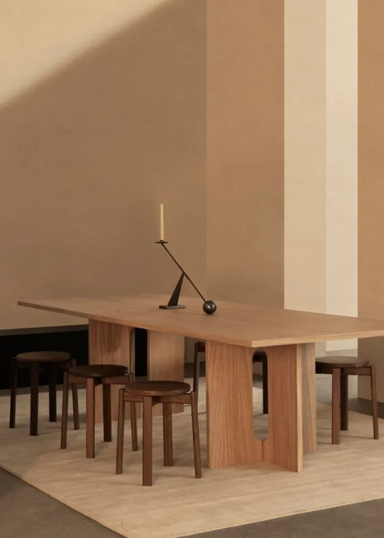 Audo Copenhagen Passaga stool, walnut