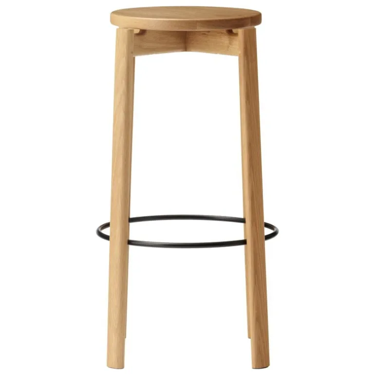 Audo Copenhagen Passage bar stool, 75 cm, oak