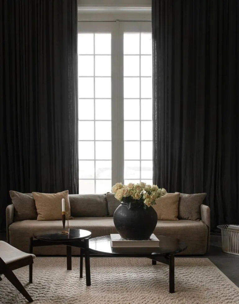 Audo Copenhagen Passage lounge table, 70 cm, dark oak