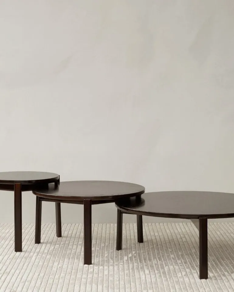 Audo Copenhagen Passage lounge table, 90 cm, dark oak