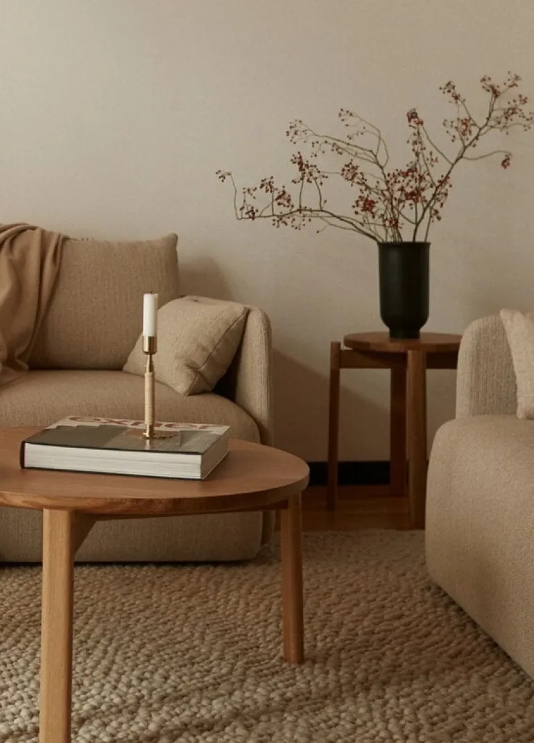 Audo Copenhagen Passage lounge table, 70 cm, oak