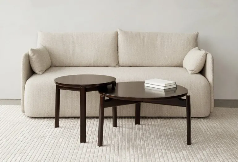 Audo Copenhagen Passage lounge table, 50 cm, dark oak